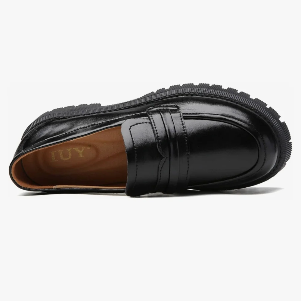 Black Chunky Loafer - Picture 4 of 11